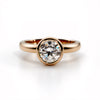 9ct Gold Bezel Solitaire with 1ct Moissanite - Minted Jewellery