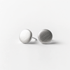 Brushed Silver Stud Earrings - Minted Jewellery