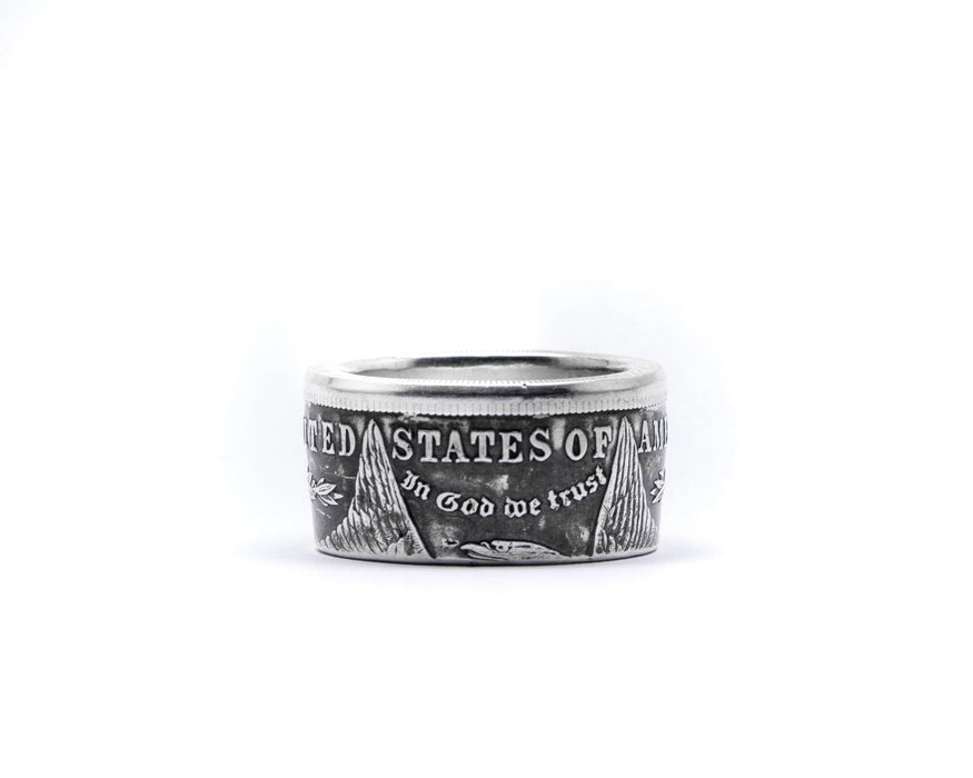 American Morgan Silver Dollar Coin Ring - Minted Jewellery