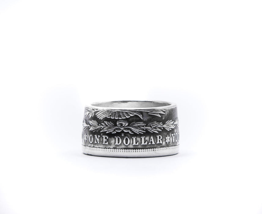 American Morgan Silver Dollar Coin Ring - Minted Jewellery