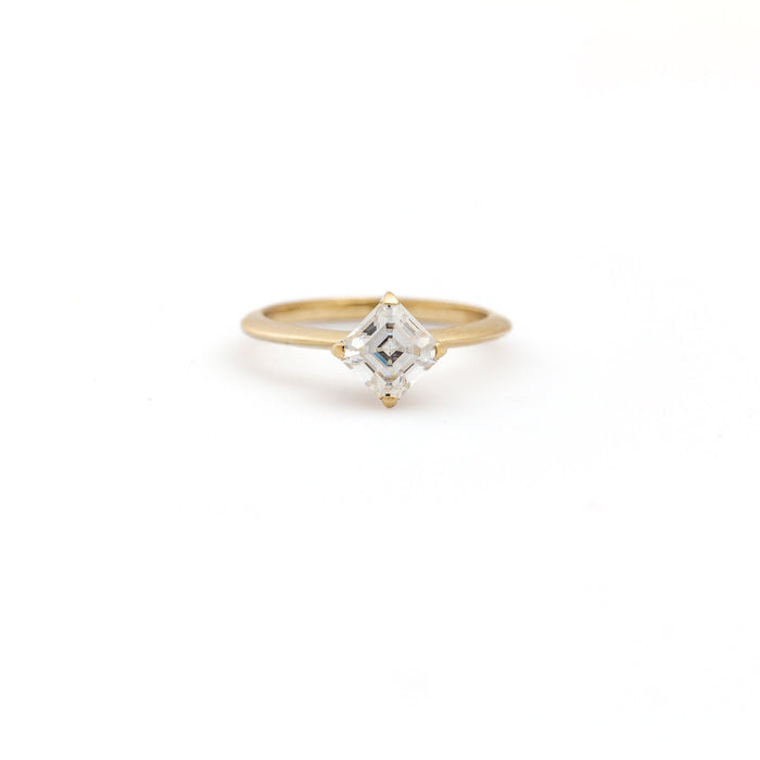 Asscher Cut Solitaire Engagement Ring - Minted Jewellery