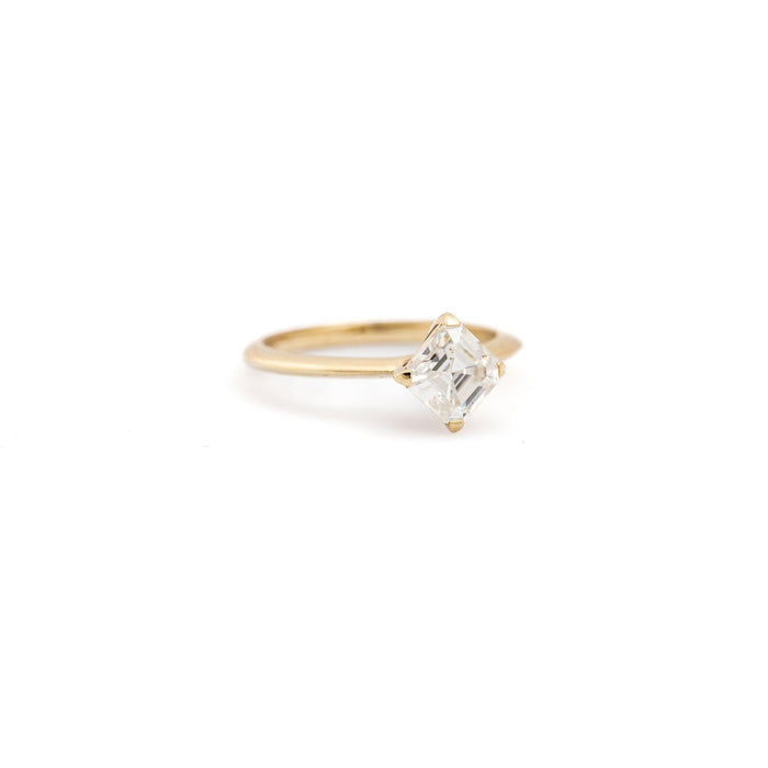 Asscher Cut Solitaire Engagement Ring - Minted Jewellery