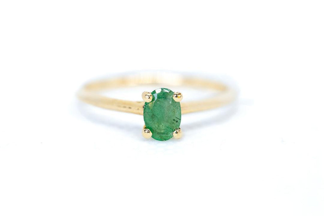 Emerald Oval Solitaire - Minted Jewellery