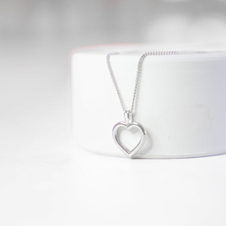 Heart Sterling Silver Necklace - Minted Jewellery