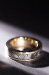 Mens Gold and Meteorite Ring - Minted Jewellery