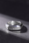 Mens Silver Meteorite Ring - Minted Jewellery