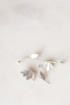 Oxidized Sterling Silver Leaf Earrings - Minted Jewellery