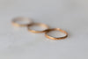 Rose Gold Plated Organic Silver Stacking Ring Set - Minted Jewellery