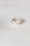 Silver Organic Stacking Ring Set - Minted Jewellery