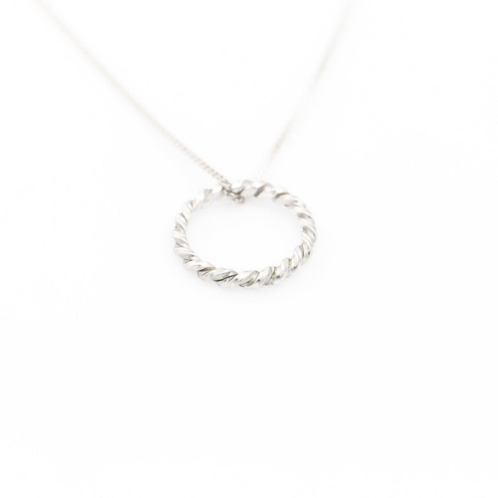 Twisted Round Silver Necklace - Minted Jewellery